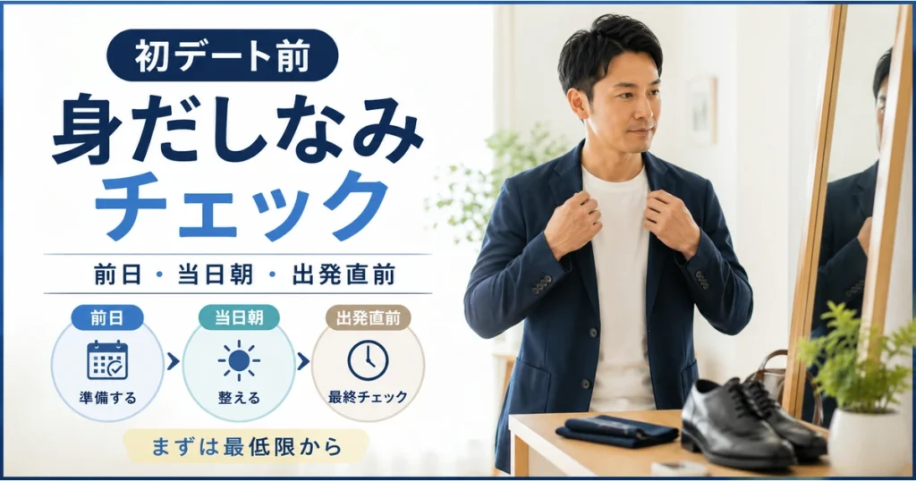 婚活男性が初デート前に確認する身だしなみチェックリスト