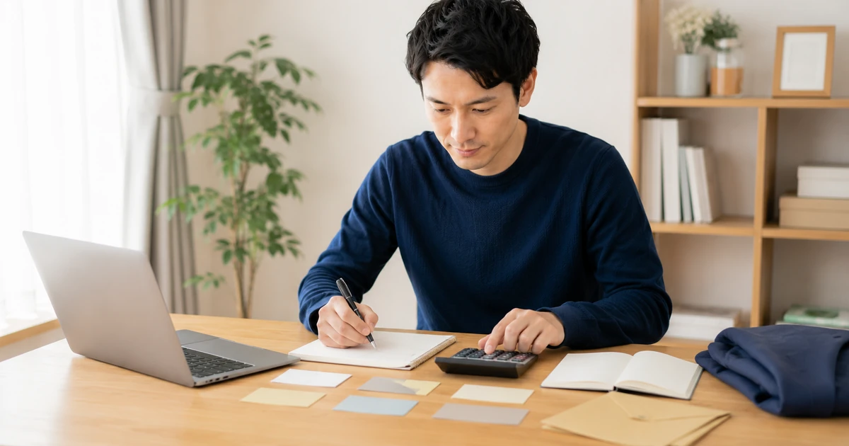 結婚相談所の6か月・1年の料金総額を計算する30代男性